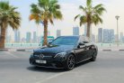 zwart Mercedes-Benz C200 2020 for rent in Dubai 2
